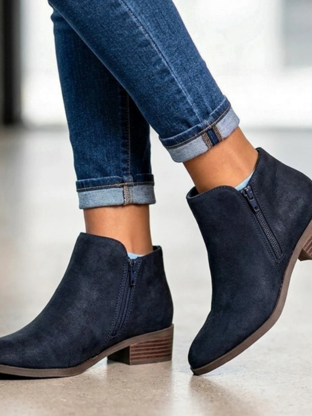 Fergalicious by Fergie Black Faux Suede Ankle Booties Black US 6.5M